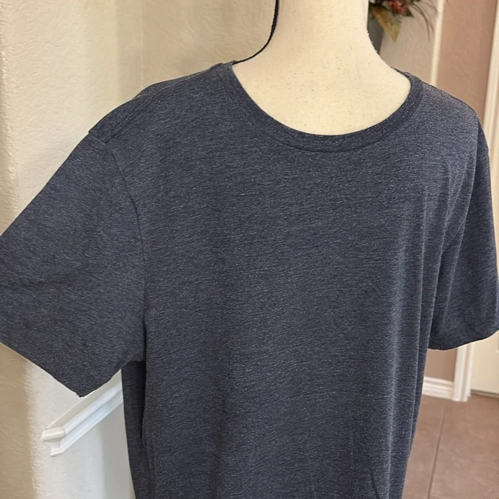 J.Crew essential tee blue heathered short sleeve cotton T-shirt Size L